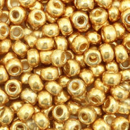 Miyuki rocailles Perlen 6/0 - Duracoat galvanized gold 6-4202